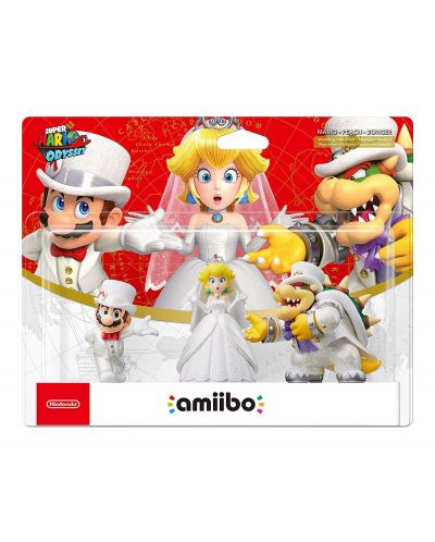 Пакет Nintendo Amiibo фигури - Bowser, Mario & Peach [Super Mario Odyssey Колекция] - 3